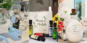 Tavolo EVOO unico. Regali/bomboniere per un'occasione davvero memorabile