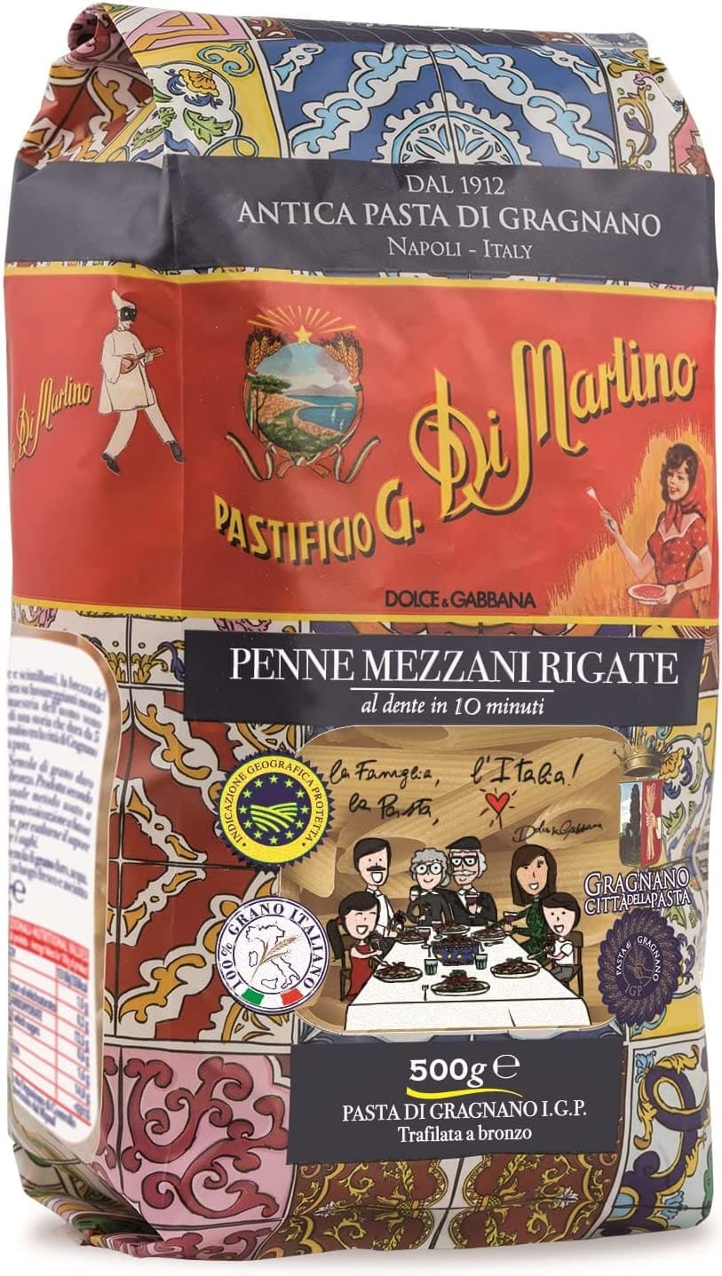 Penne Rigate limited-edition Dolce & Gabbana by Pastificio Di Martino (500 gr) - Timperio
