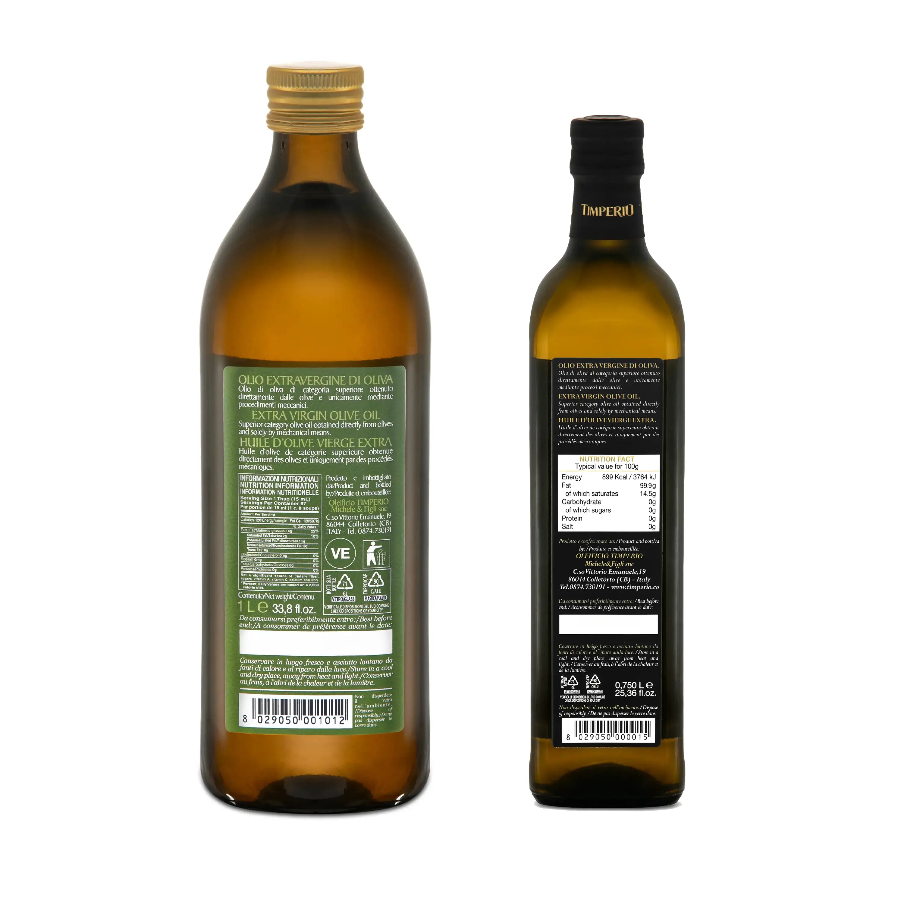 Bundle - Timperio Gentile 1L & Nobile 750 ML