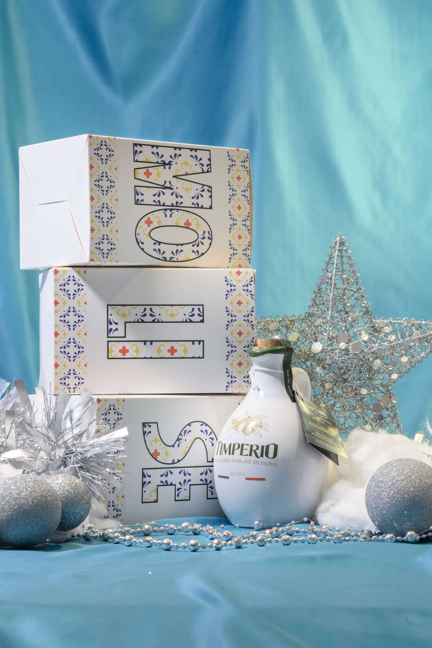 Hand-crafted EVOO ceramic jar in Molise gift box (250 ml)