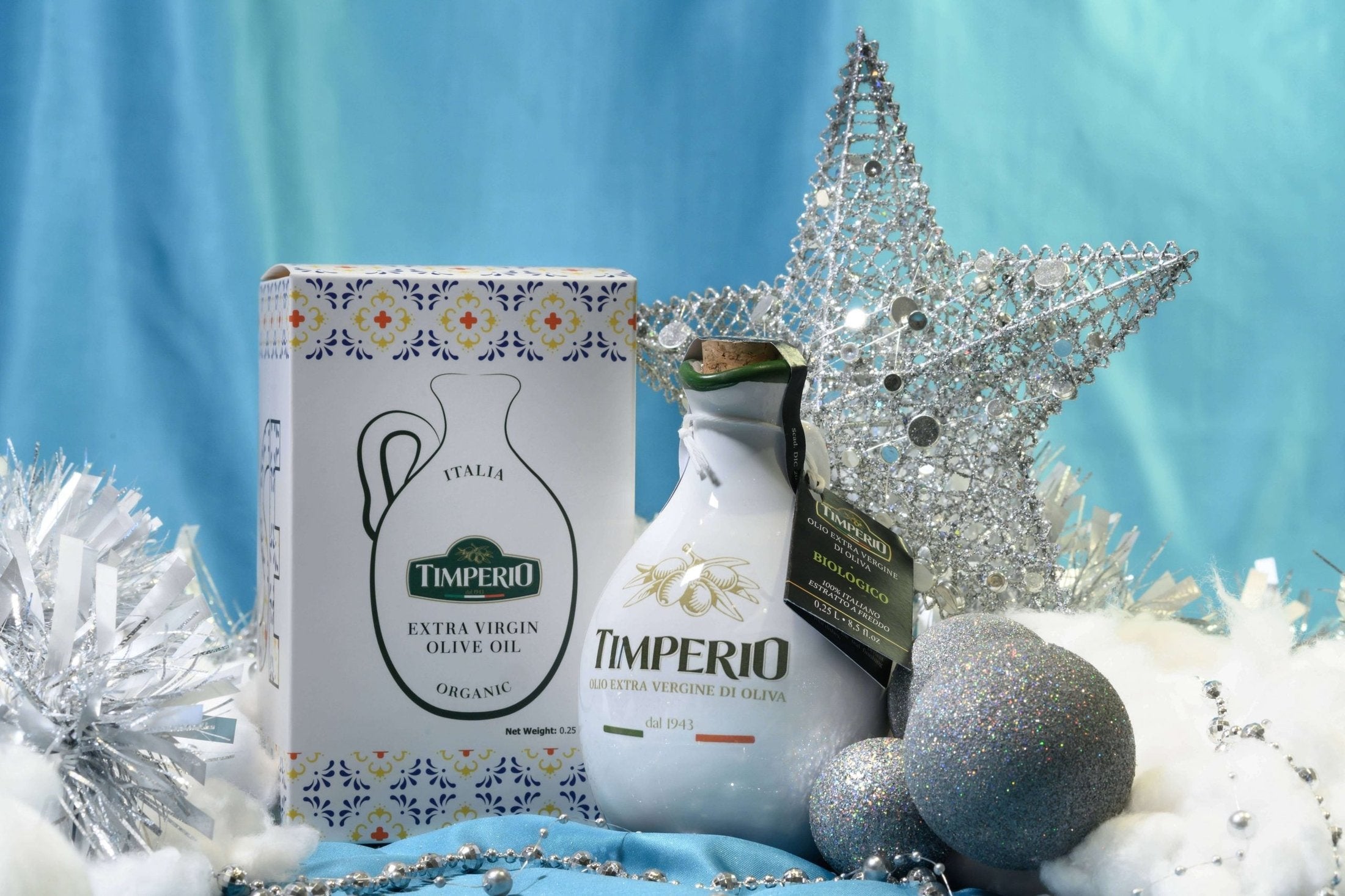 Hand-crafted EVOO ceramic jar in Molise gift box (250 ml)