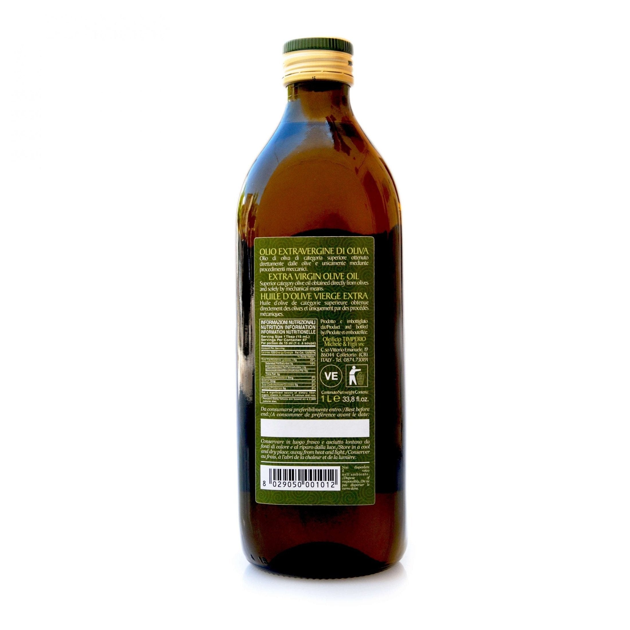 Timperio Gentile, late-harvest EVOO - Timperio
