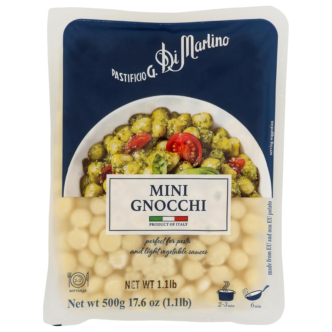 Gnocchi di Patate (Potato gnocchi) by Pastificio Di Martino (500 g)