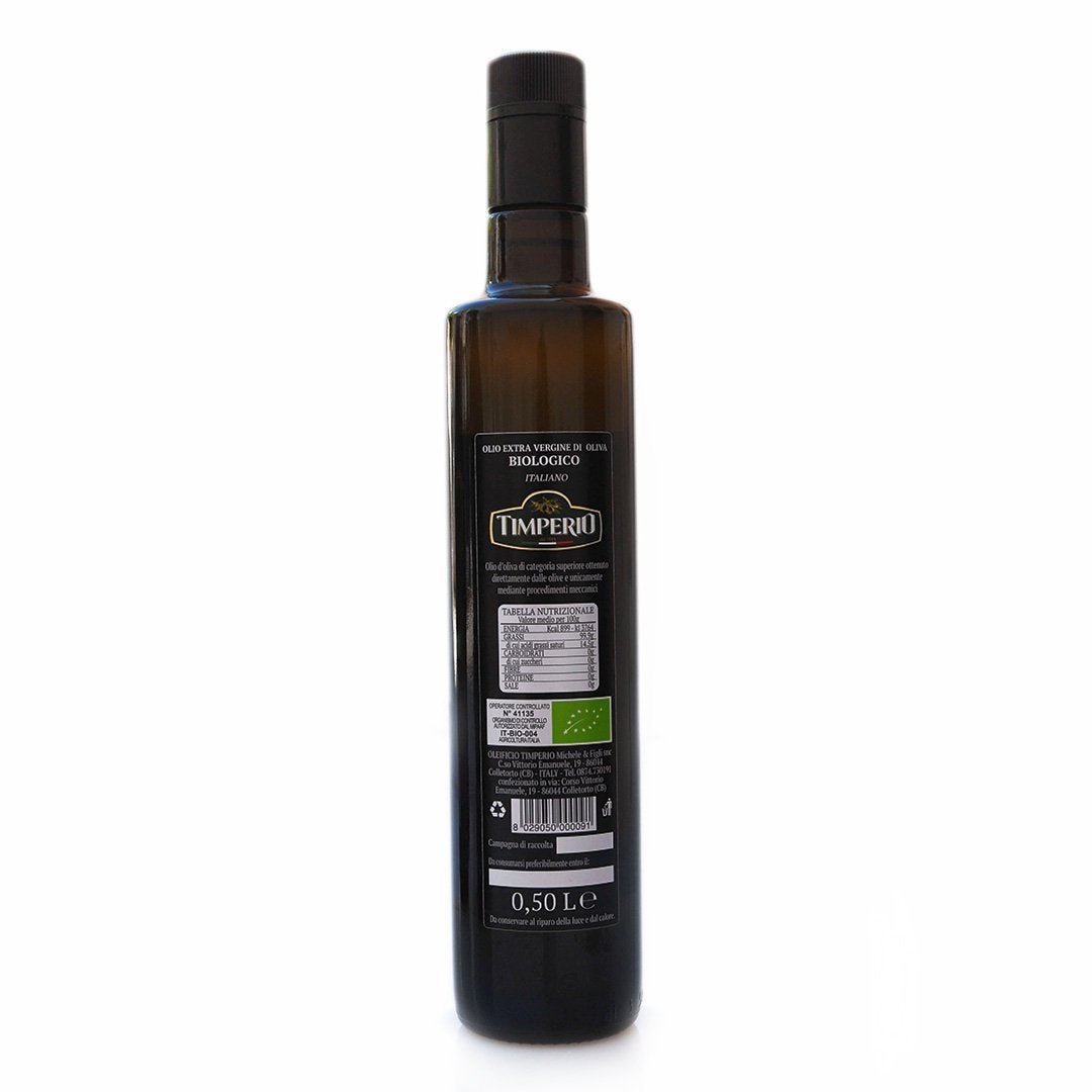 Organic-certified Bio/Olio EVOO - Timperio