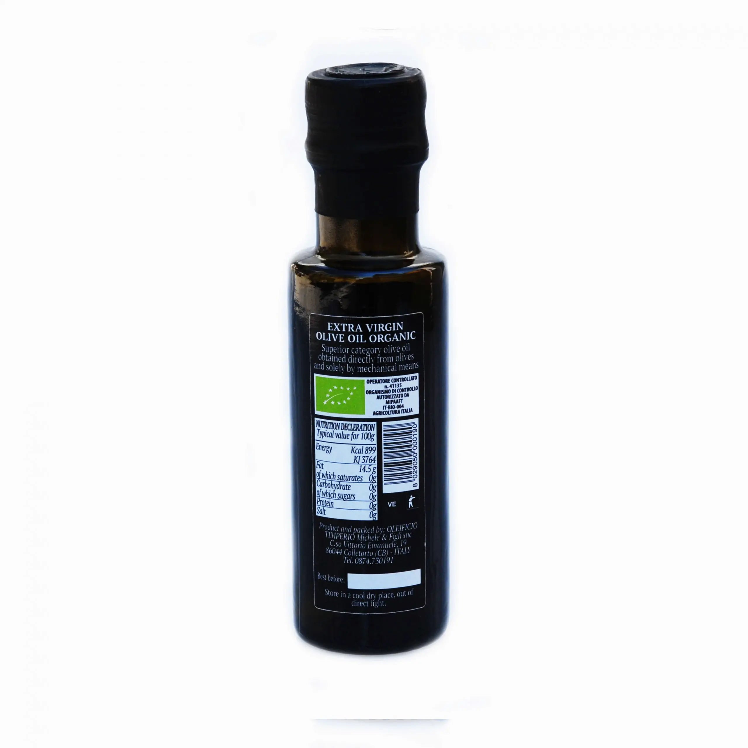 Organic-certified Bio/Olio EVOO - Timperio