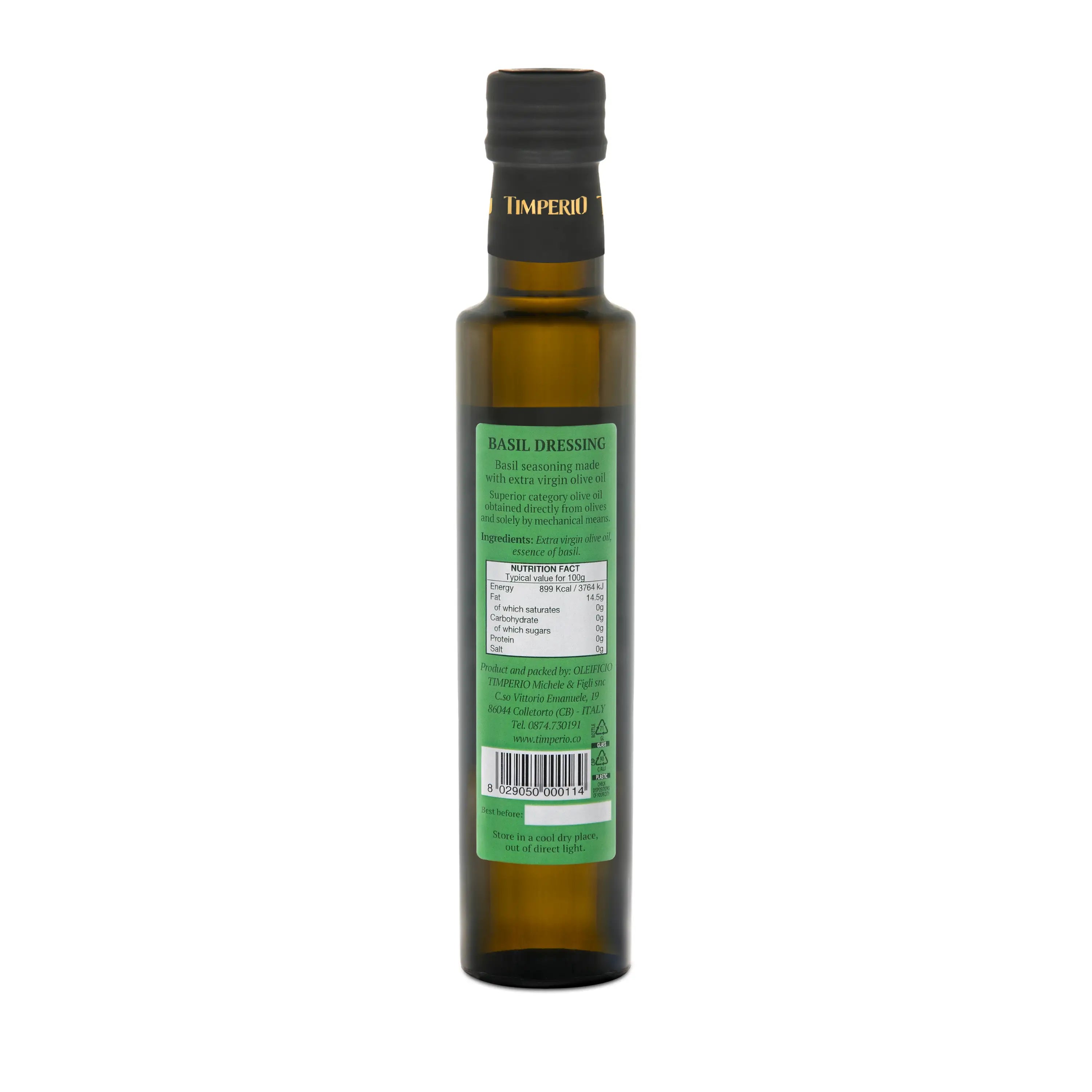 Basil flavoured EVOO