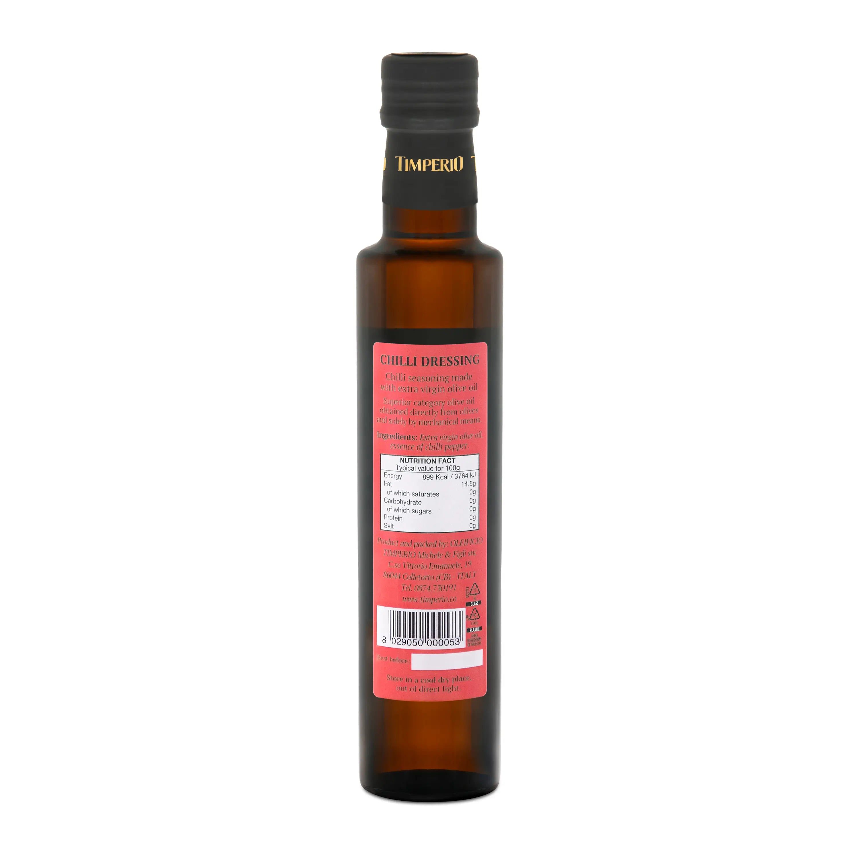 Chili-pepper flavored EVOO