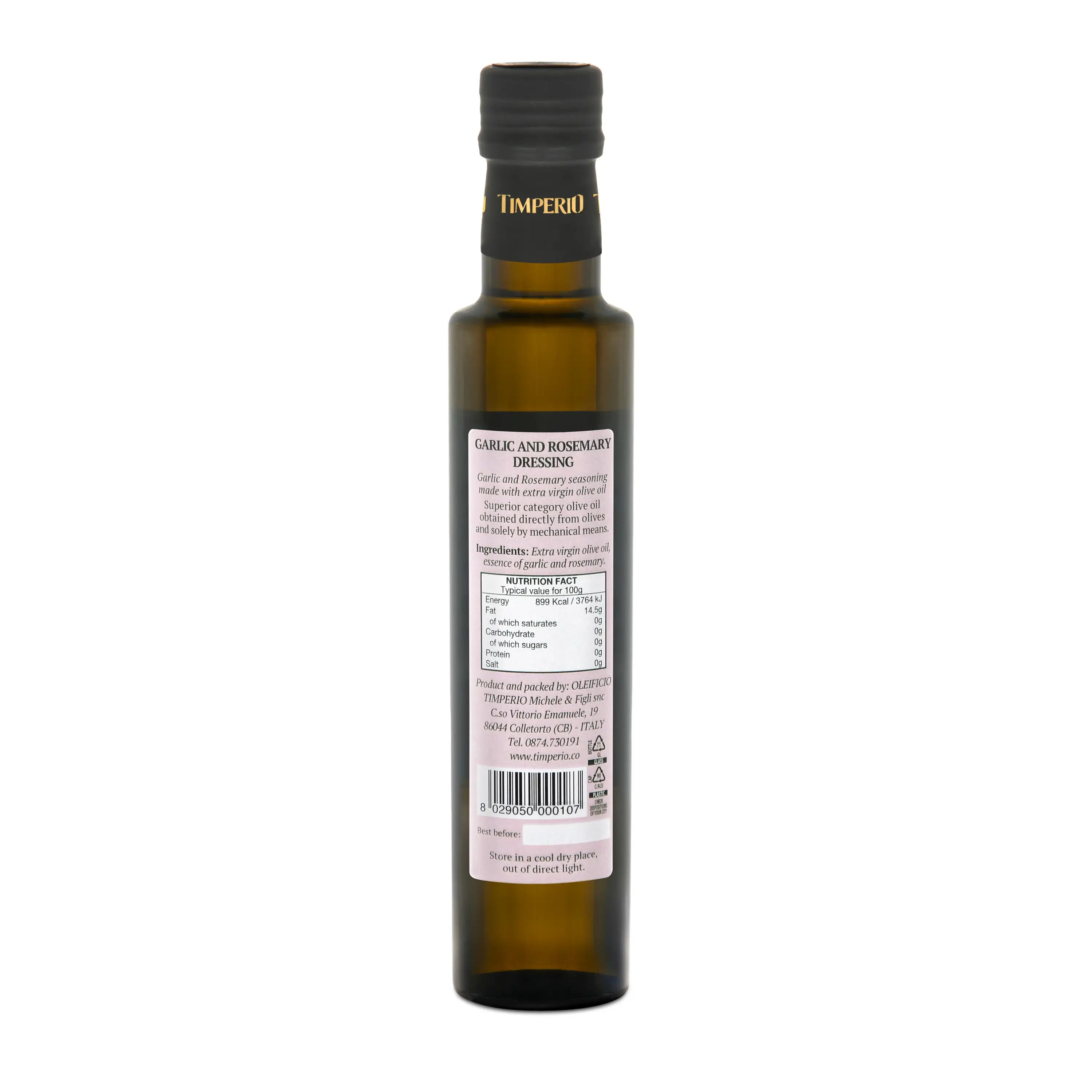 Garlic and Rosemary flavored EVOO