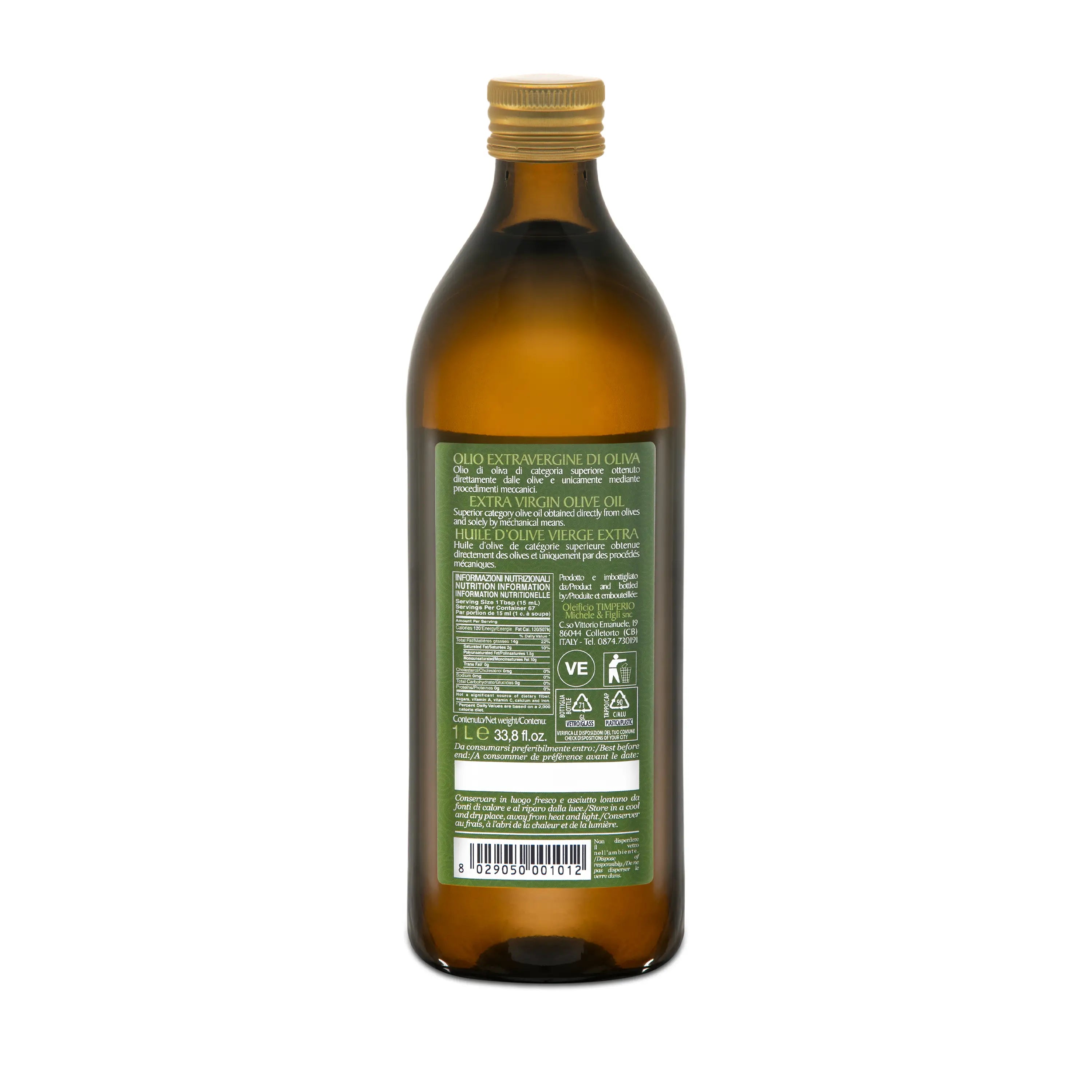 Timperio Gentile, late-harvest EVOO (1 litre)