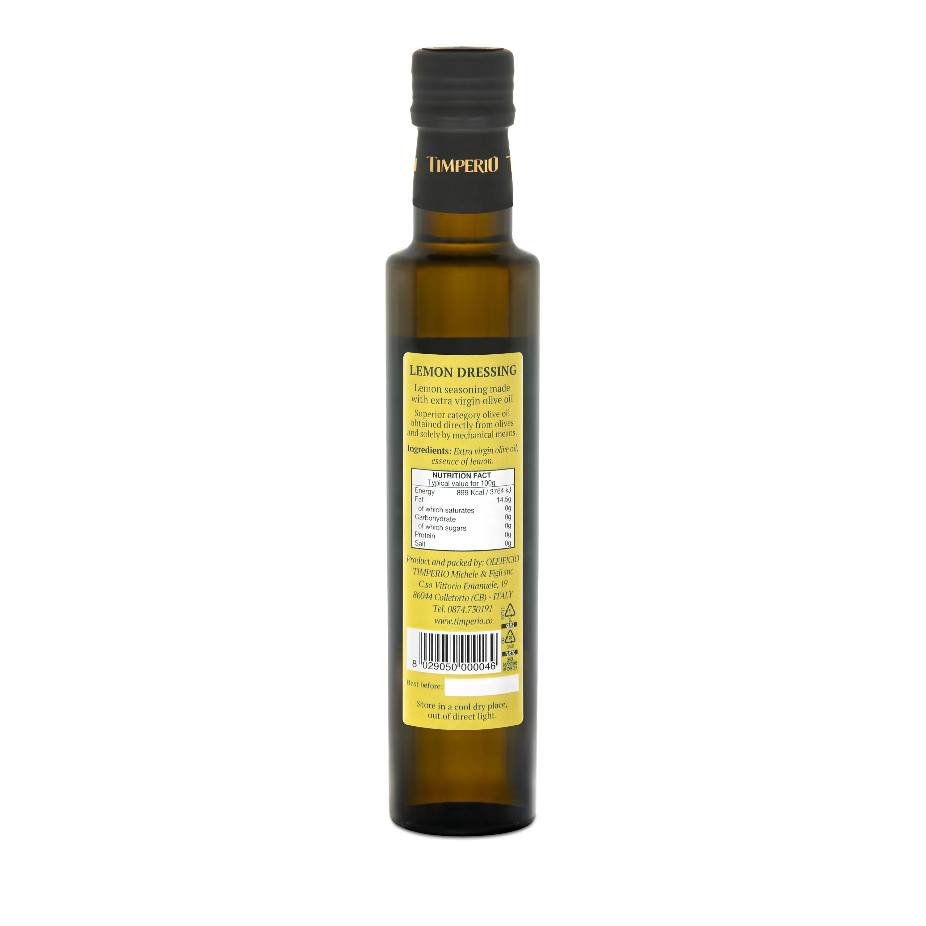 Sicilian Lemon flavored extra virgin olive oil