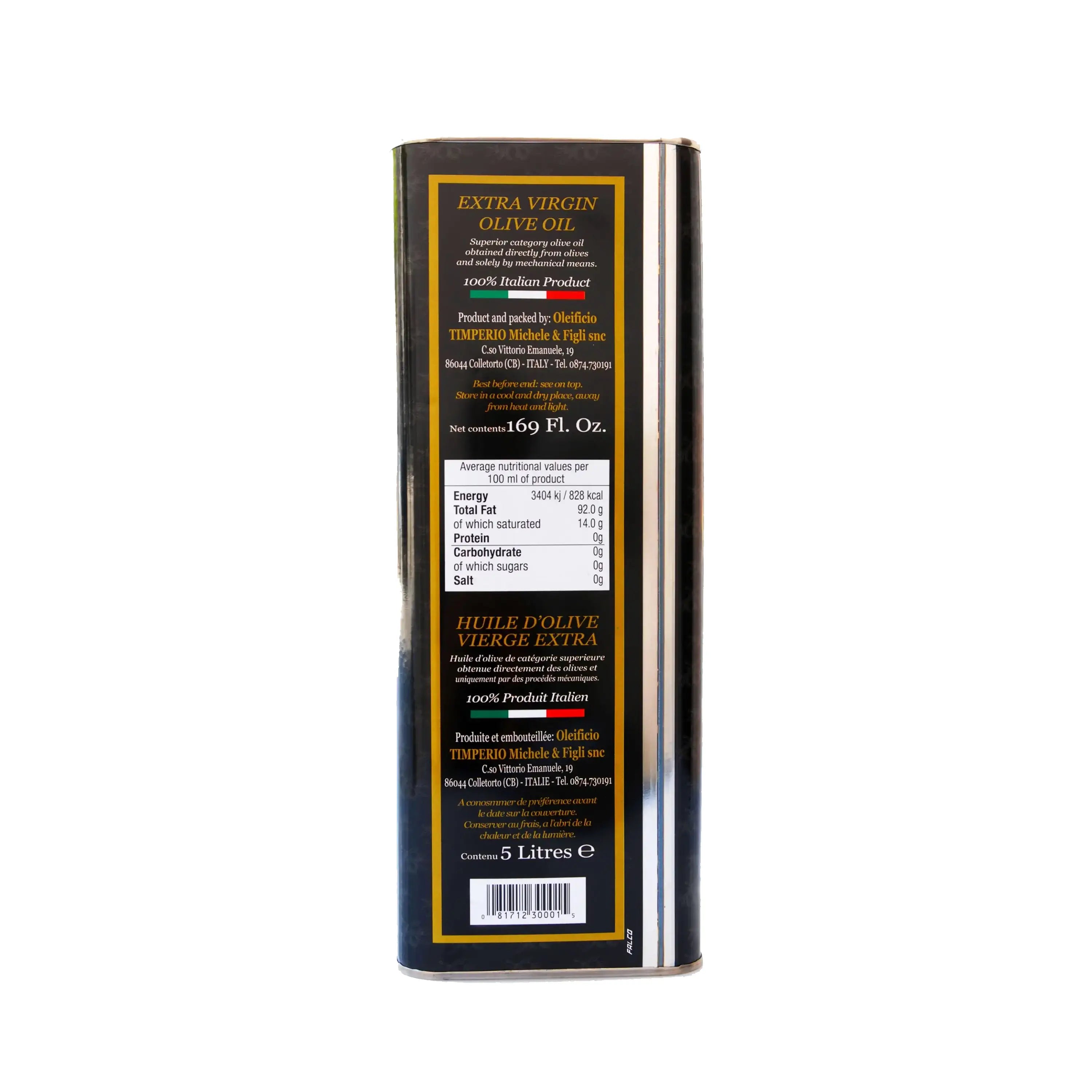 Timperio Nobile – 5 litre tin can