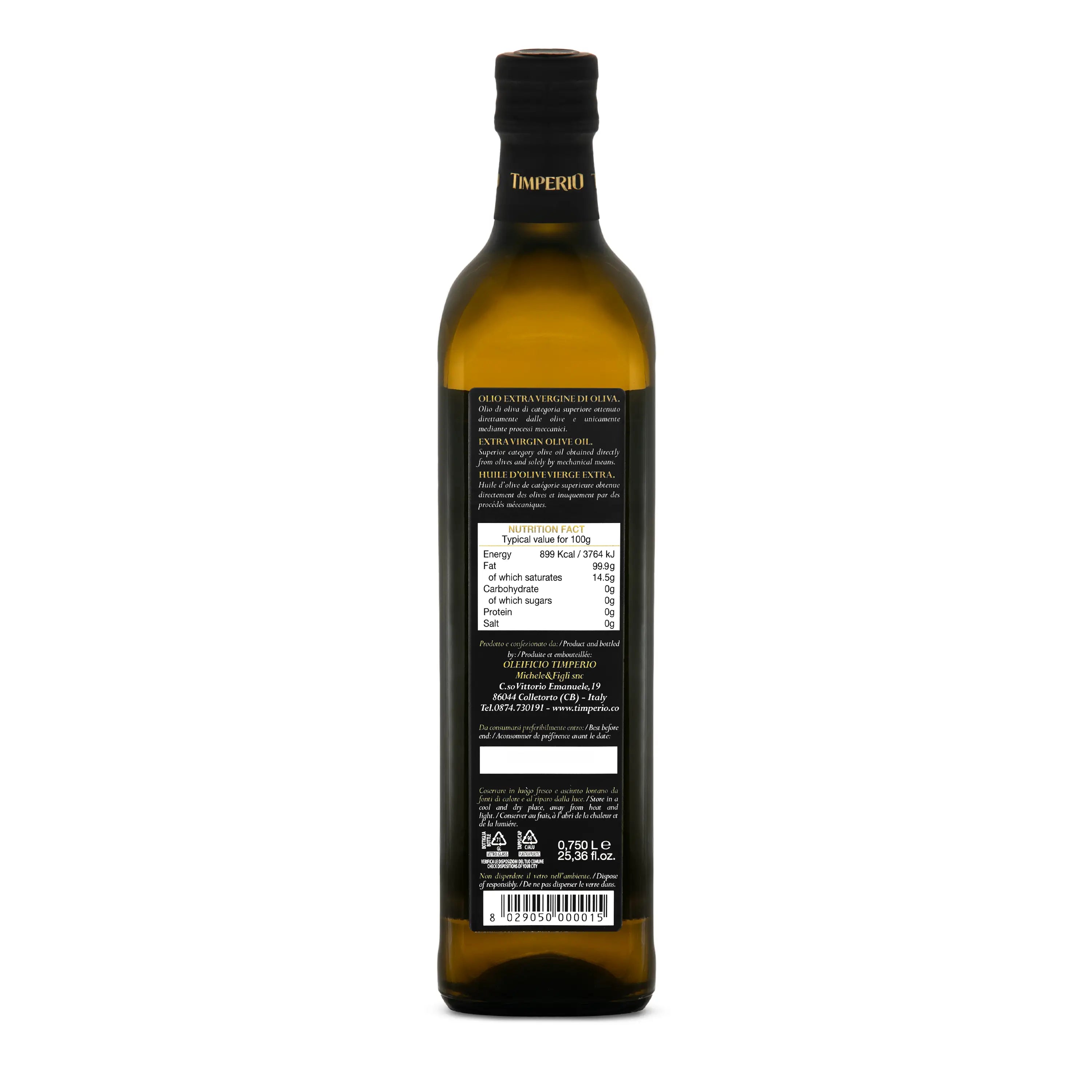Nobile Extra Virgin Olive Oil - 750ml