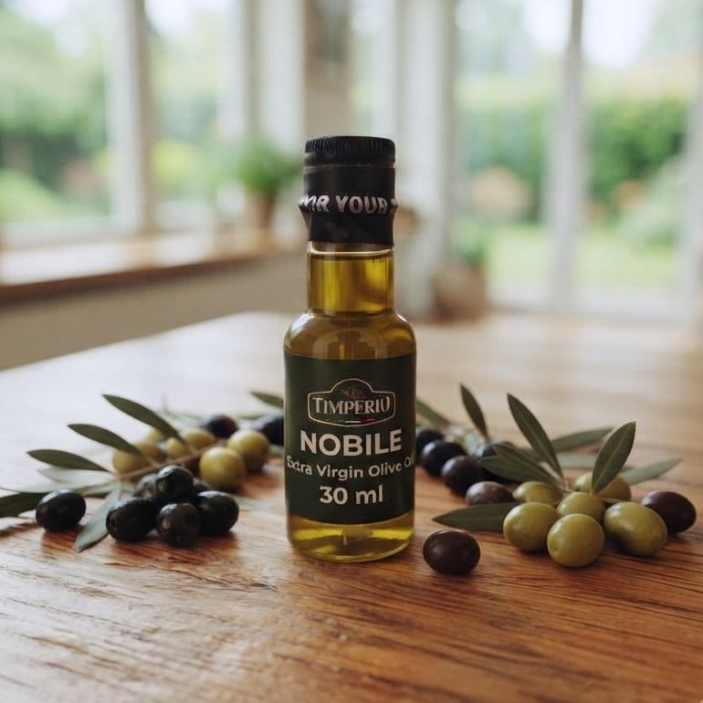 Timperio free nobile extra virgin olive oil 30 ml bottle